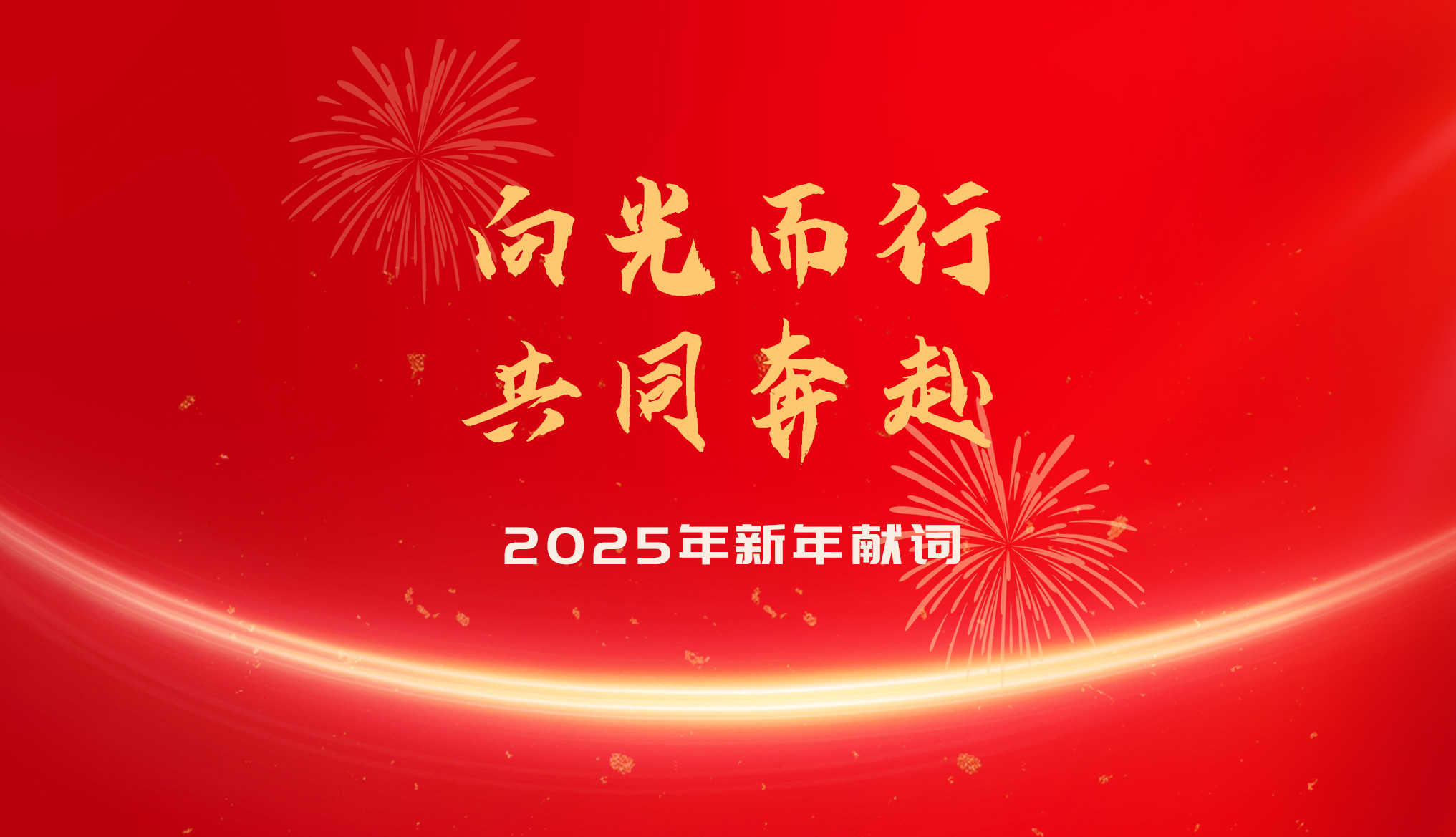 2025年新年獻詞：向光而行  共同奔赴